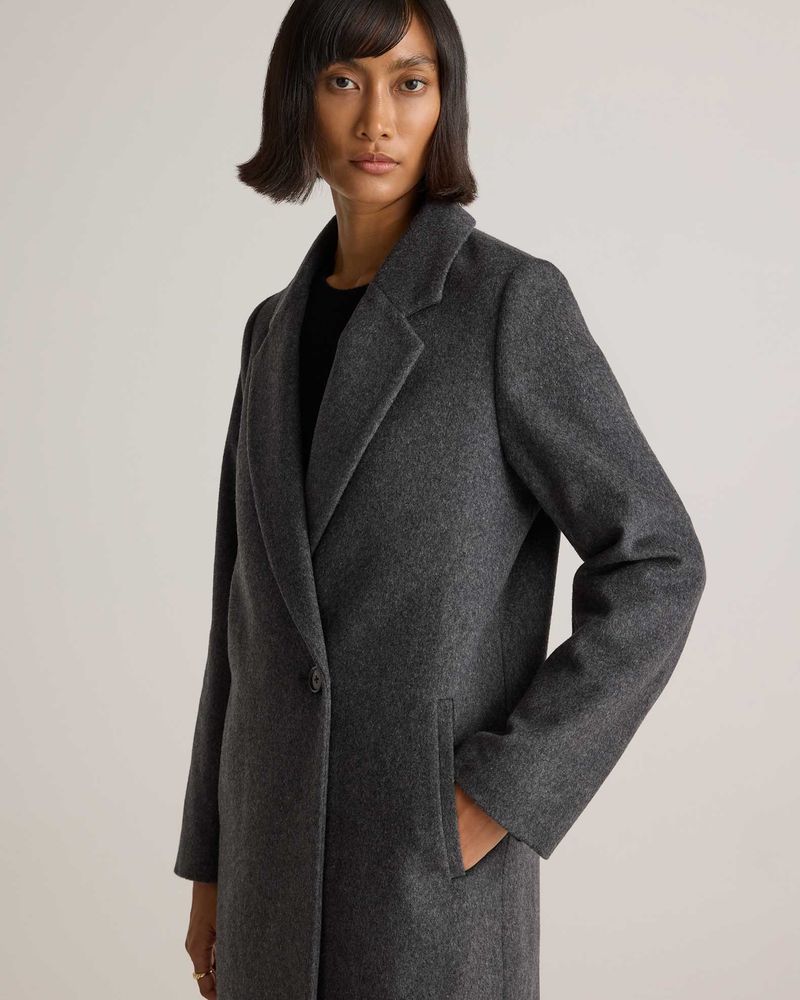 Quince Italian Wool Classic Single-Breasted Coat