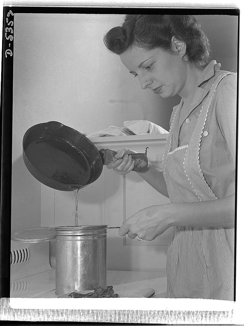 Saving Bacon Grease in a Jar