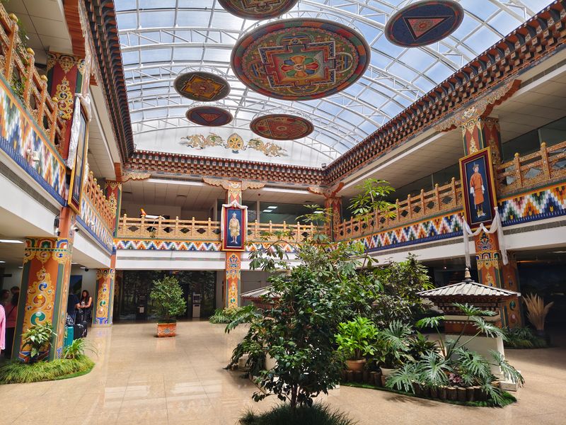 The airport is small by design