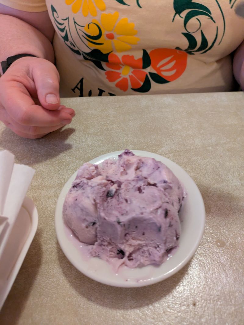 Dessert and the Dollar on the Ceiling