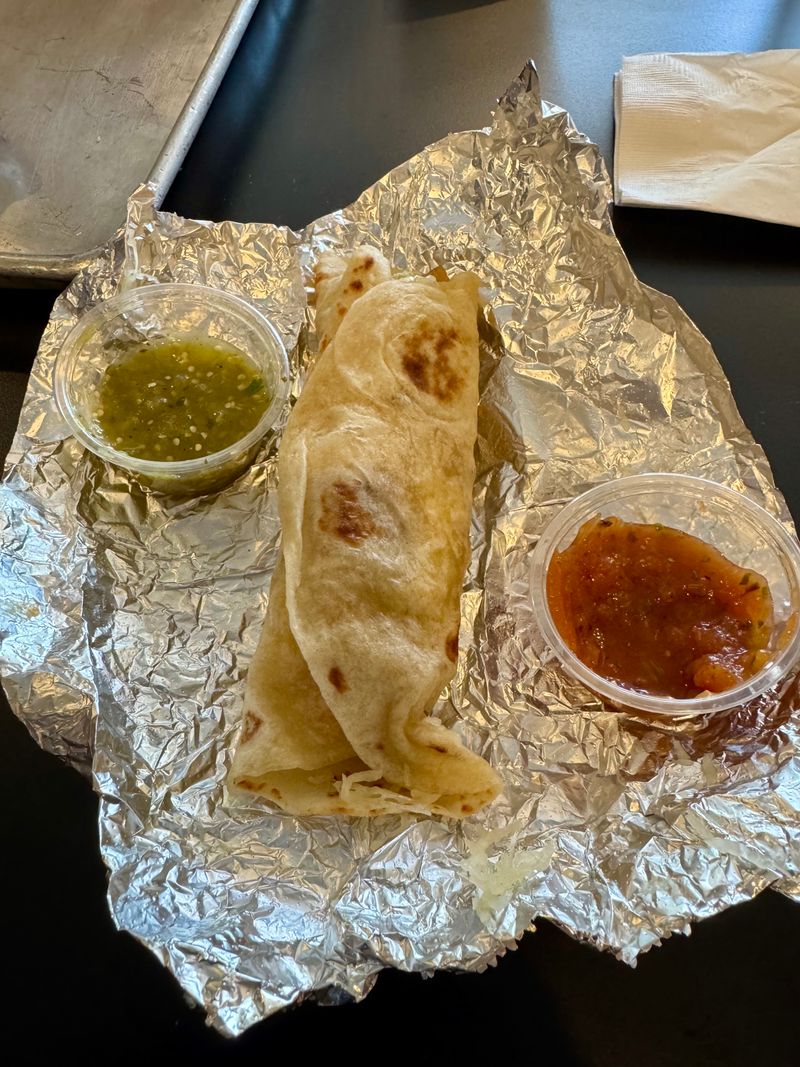 Handmade tortillas on display
