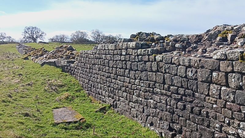 You can pair stars with iconic landscapes like Hadrian's Wall
