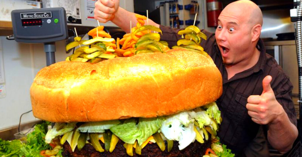18 Diners Across America Known for Ridiculously Big Burgers