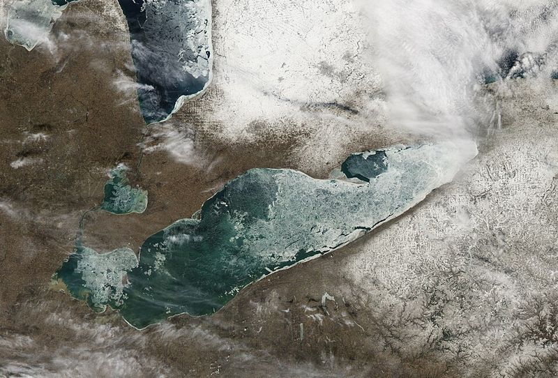 4. The lake was about 95% frozen