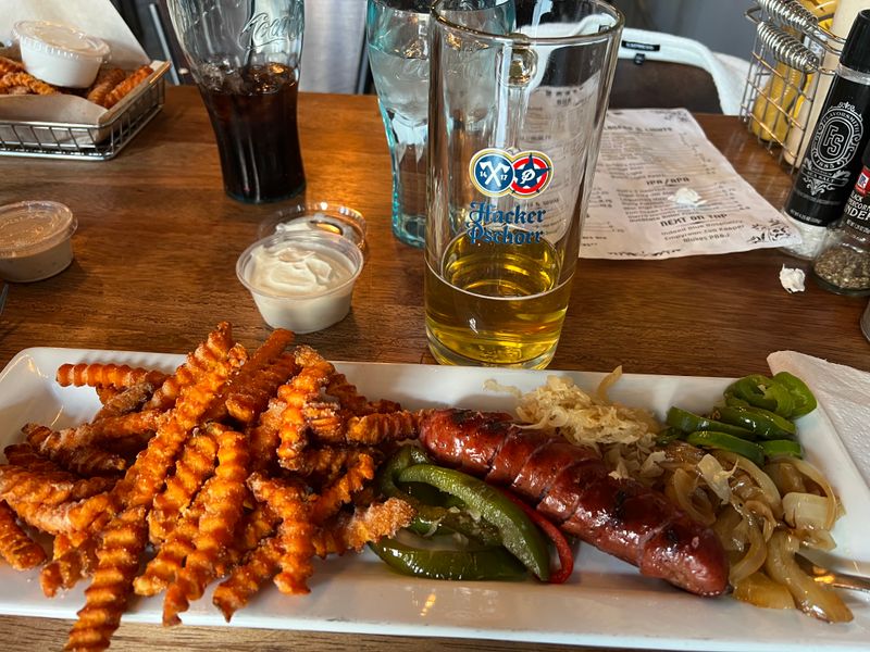 Classic German Bratwurst Plate