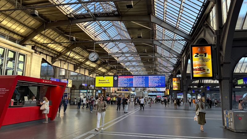 Zurich, Switzerland - Exceptionally punctual and seamless integration between trains, trams, and buses