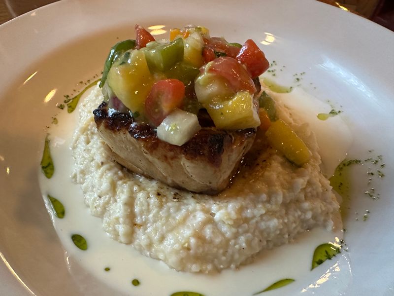 Rockfish Over Grits That Hits The Mark