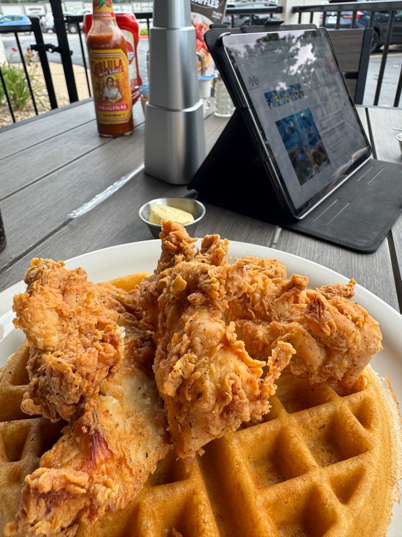 Chicken and Waffles Meets Biscuit Bliss