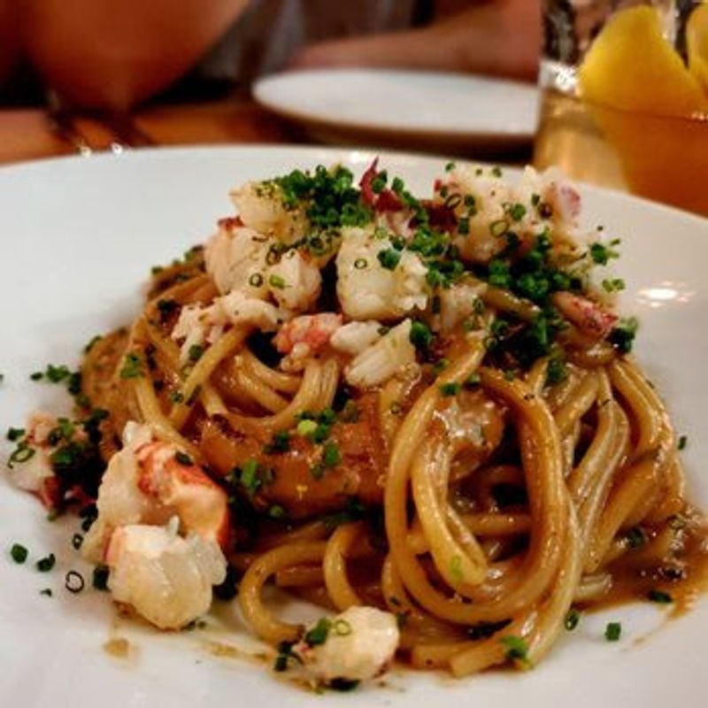 Squid Ink Spaghetti With Lobster Drama