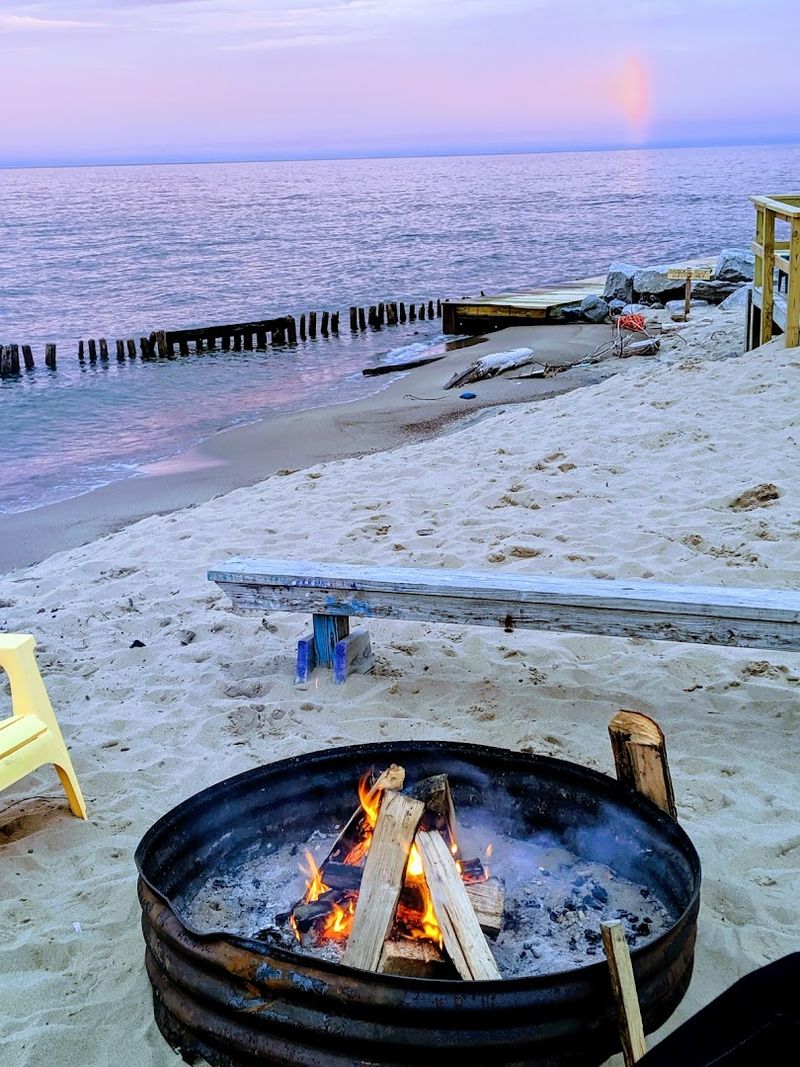 Nightly bonfires and slow sunsets