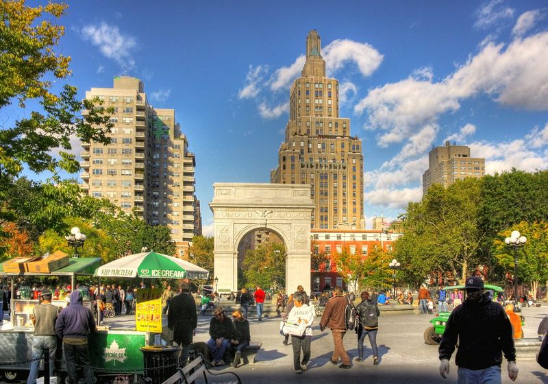 Check NYC Parks for free concerts, movies, and fitness