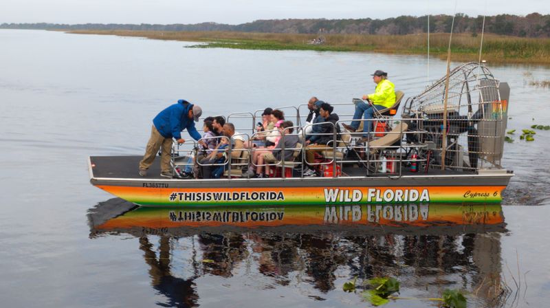 Airboat rides on Lake Cypress