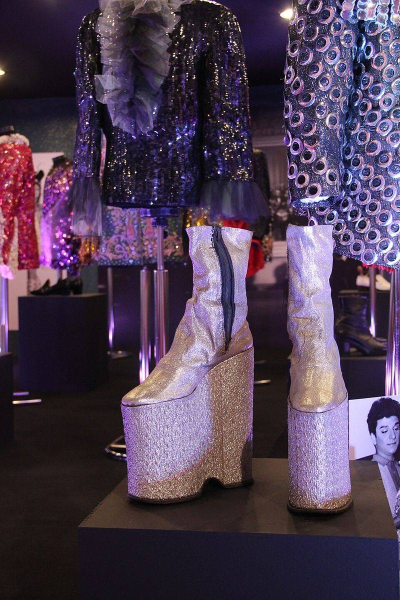 Platform shoes with sky-high soles