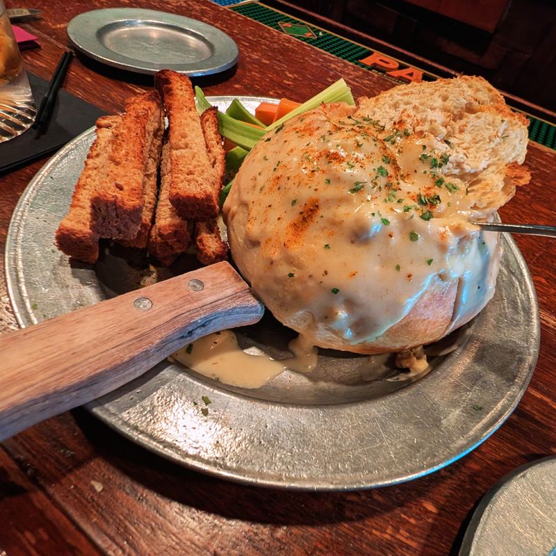 Warm Crab Dip In A Bread Bowl