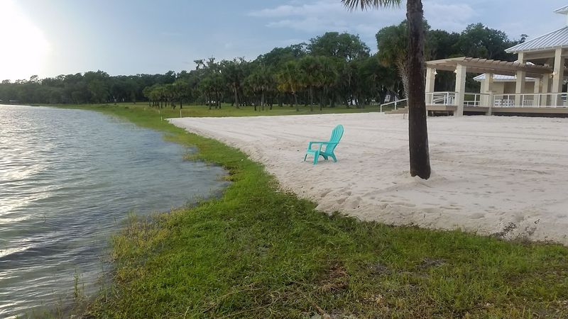 Swimming In A Lake With A Sandy Beach Feel