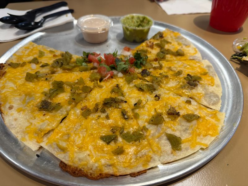 The Cheese Crisp With Green Chile