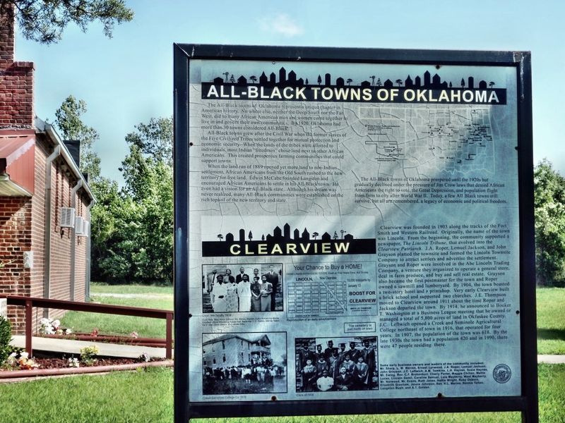 One of Over 50 All-Black Towns in Oklahoma