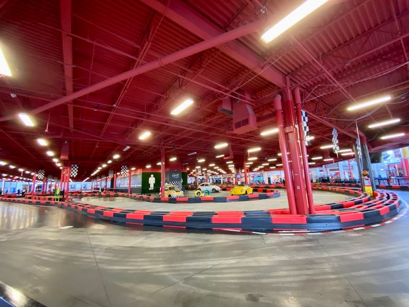 Indoor karting adrenaline