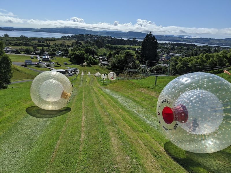 Zorbing Down Hills — Rotorua