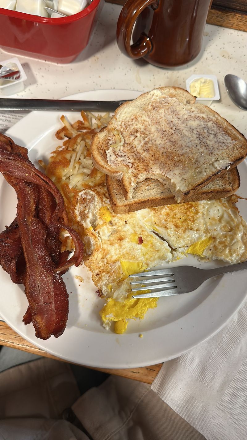 German Village Coffee Shop (Columbus) - House coffee + a classic breakfast plate