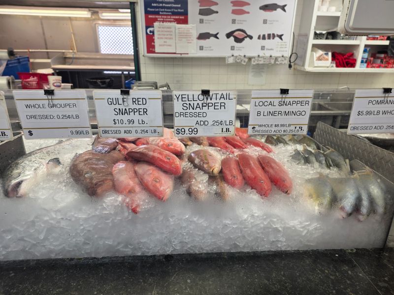Fresh fish case highlights