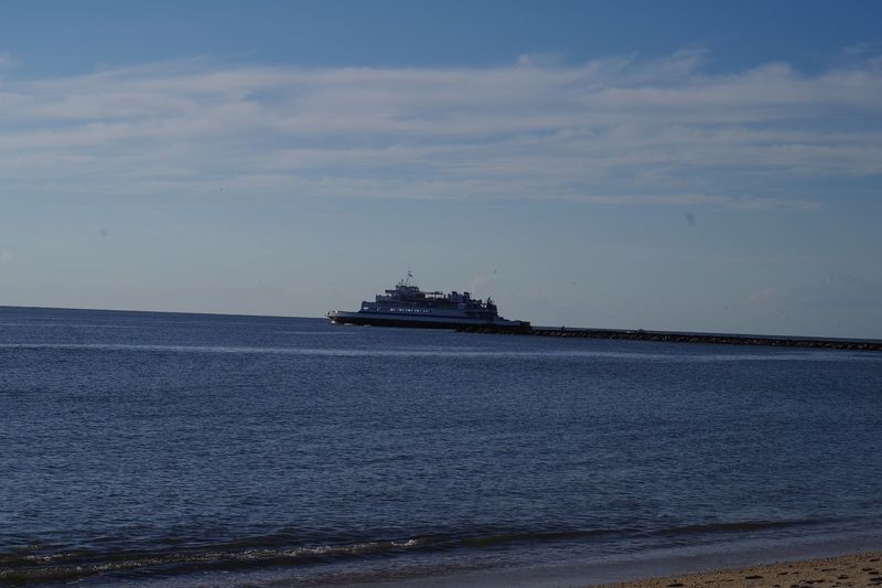 Watching the Cape May Ferry Pass By