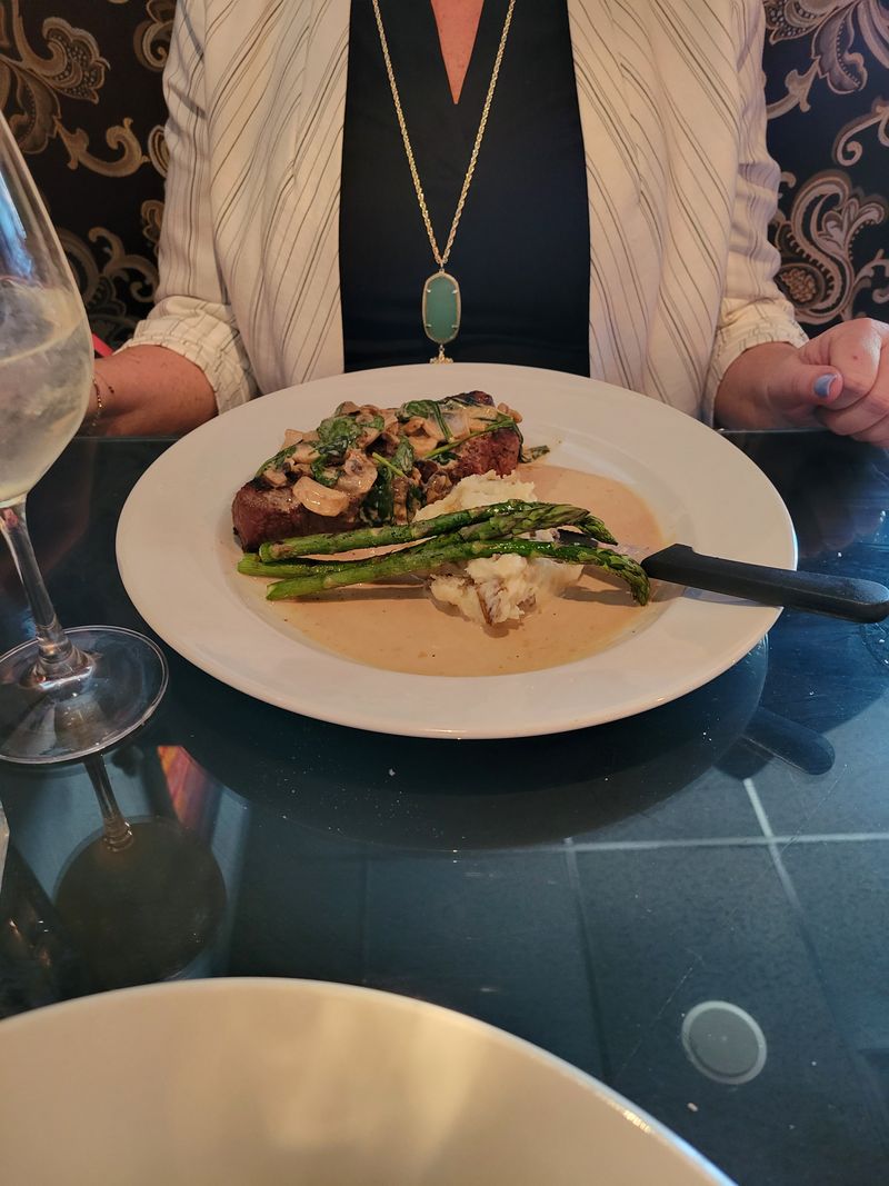 Beef Tenderloin With Portabella Onion Sauce