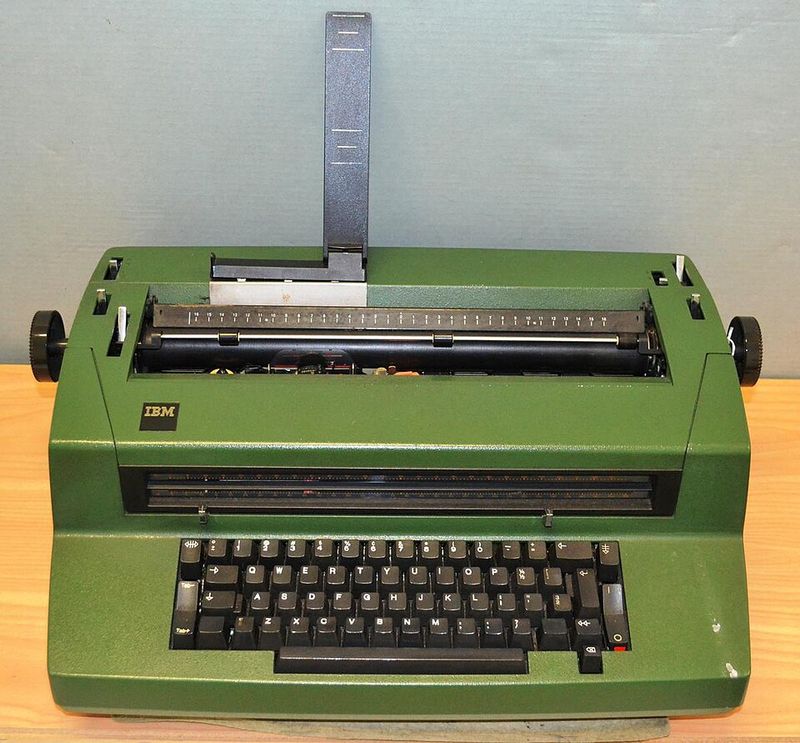 Typing on a manual typewriter (no backspace!)