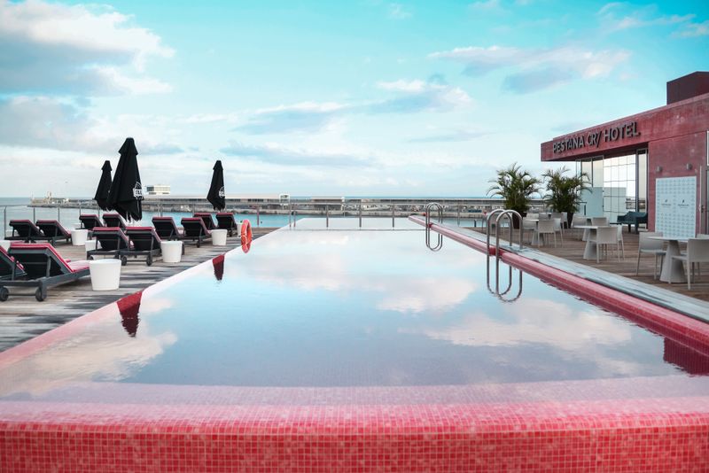 The rooftop is a big part of the CR7 experience