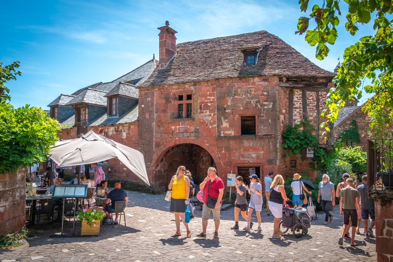 Collonges-la-Rouge, France — Red Sandstone Fantasy