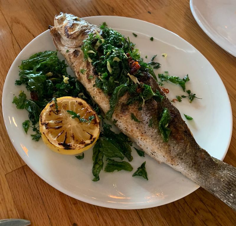 Grilled Branzino, Skin Like a Secret