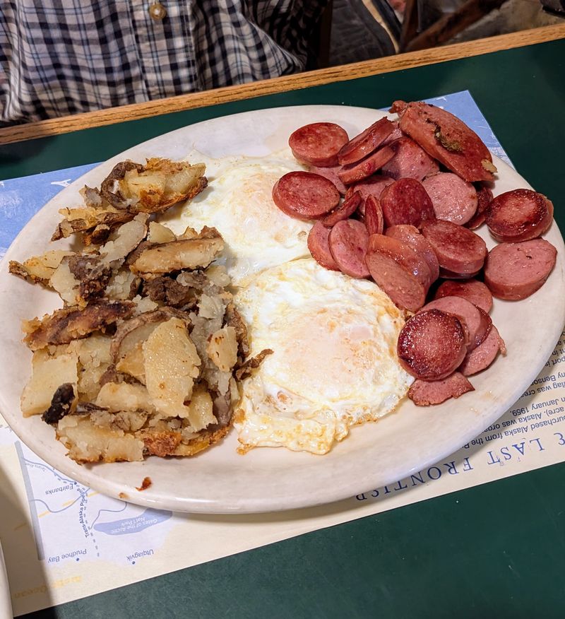 Reindeer Sausage Breakfast