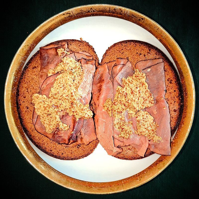Open-Faced Roast Beef Sandwich