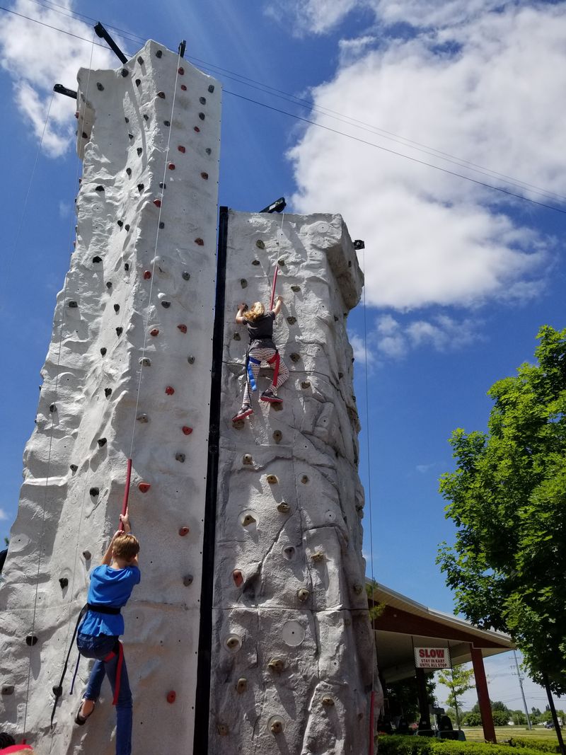 Ropes Course, Climbing Walls, And Wins Up Top