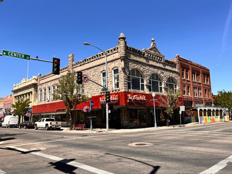 Old Town Pocatello: Brick, Neon, And Bike Racks