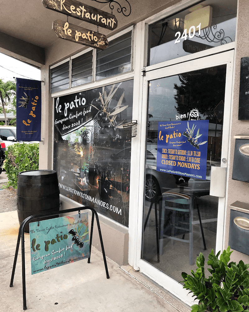 Le Patio - The tiniest cutest Restaurant in South Florida – Wilton Manors