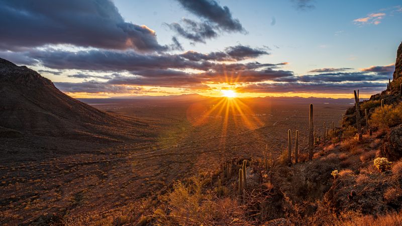 Sunset At Gates Pass