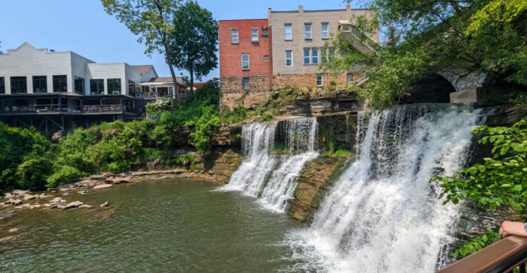 One of Ohio’s Most Charming Towns Just Happens to Have a Waterfall