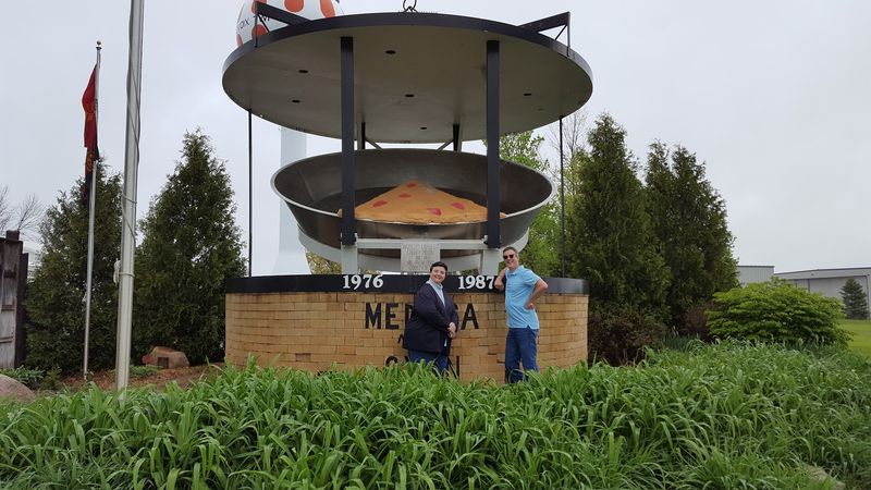 World's Largest Cherry Pie Tin 1976-1987, Charlevoix