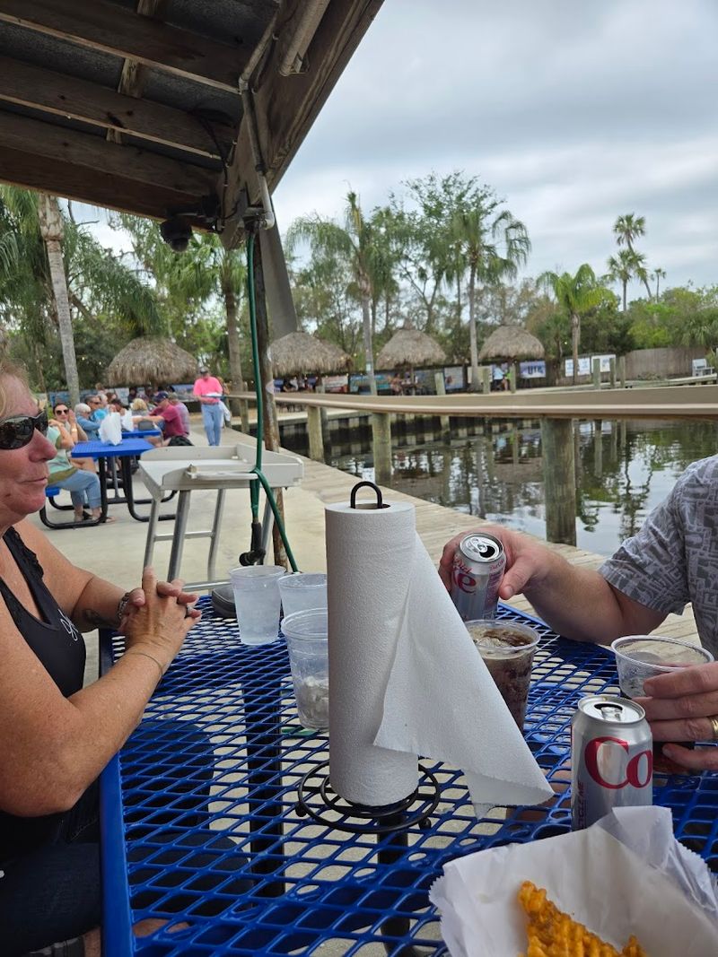 The Outdoor Patio and Marina Views