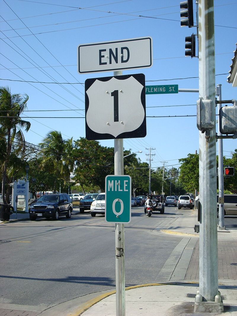 U.S. Route 1 Mile 0 Sign (Key West)