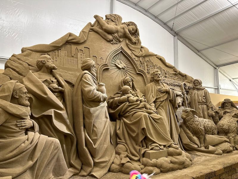 Sand Nativity and Seasonal Sand Art - Italy