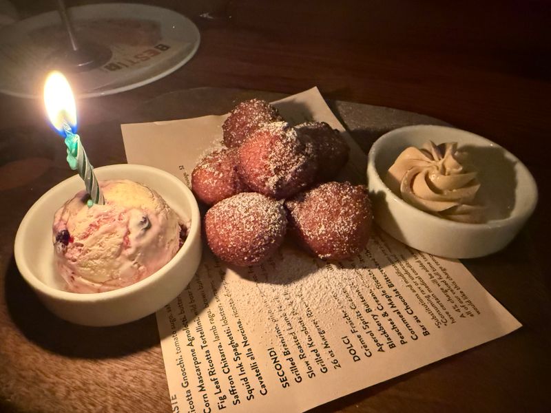 Red Corn Maple Ricotta Friters