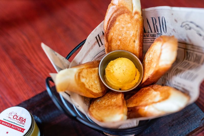 Cuban Bread With Mango Butter