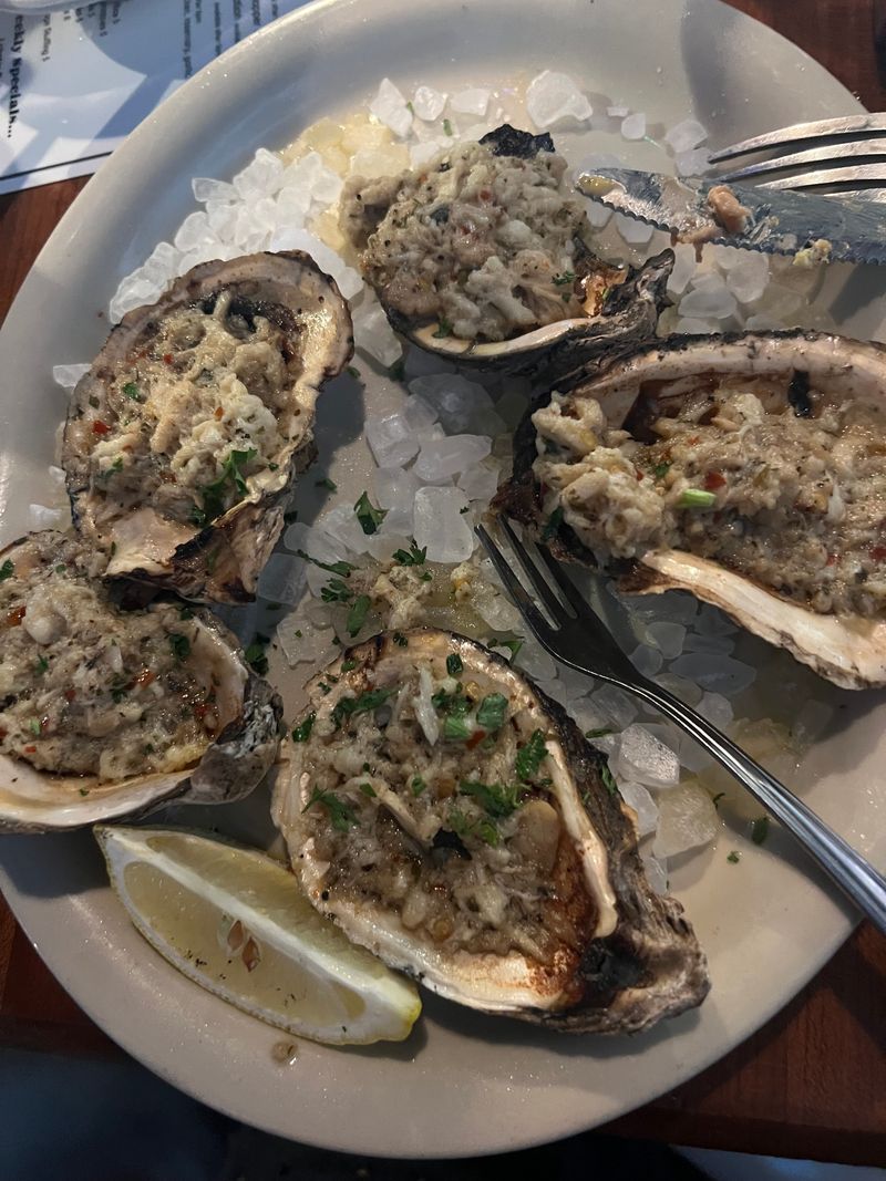 Raw Oysters And Rockefeller
