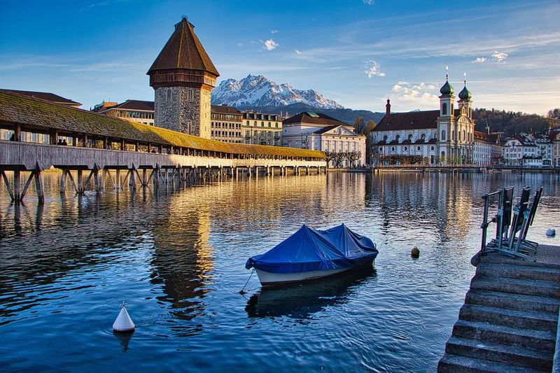 Lucerne, Switzerland — Lakeside Alps and Historic Streets