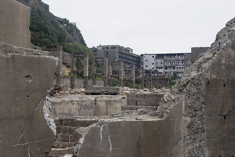 The Hashima Island Residential Complex (Japan)
