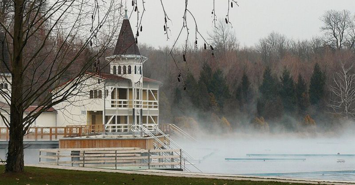 Snowy Day? Dive Into Hungary’s Naturally Warm, Steaming Lake