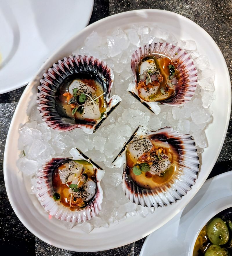 Scallop Crudo That Glows
