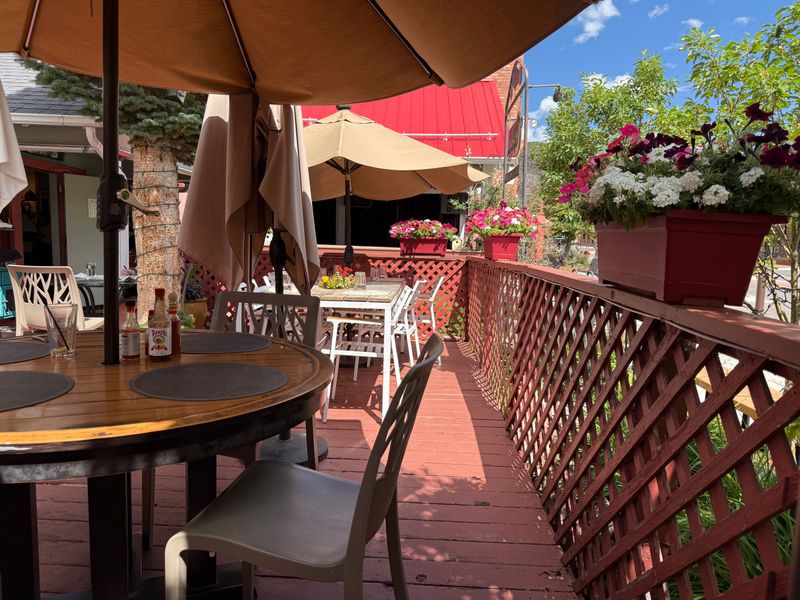 Patio People-Watching And Plates